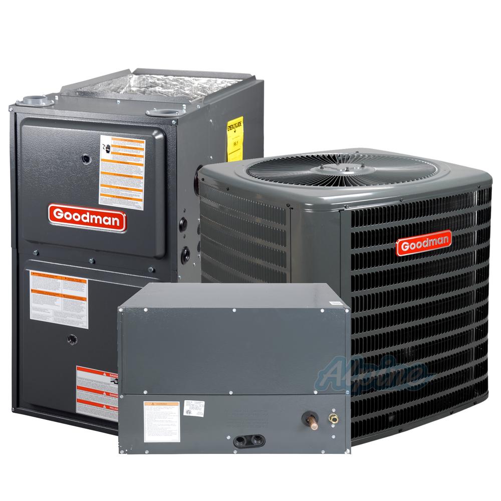 Goodman Gsx160361 Gmvc961005cn Chpf4860d6 Txv 42 3 Ton 16 Seer 96 Afue 100k Btu Horizontal Ac 7793